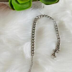 Silver Chain Bracelet with Lobster Clasp